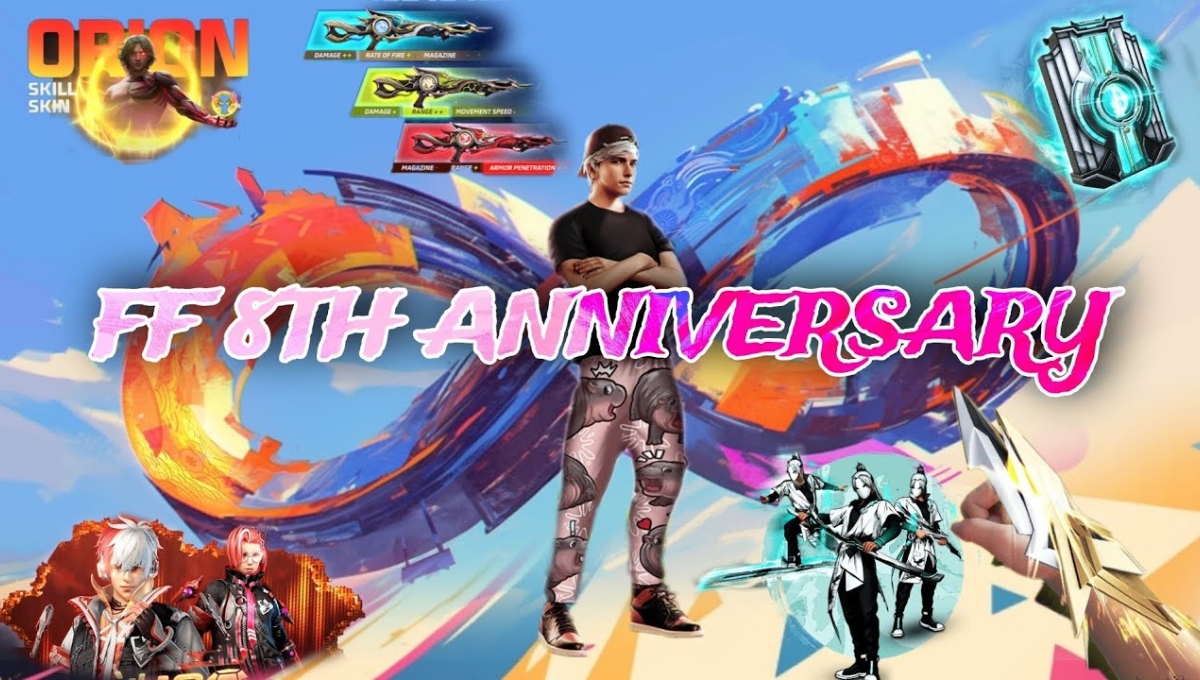 Free Fire's 8th anniversary is a blast a storm of new modes, free rewards and exclusive bundles