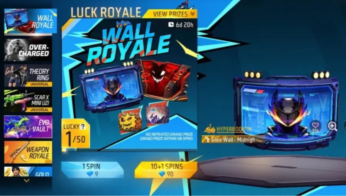 Gloo Wall Royale 1 Spin Trick: Now get your favorite Gloo Wall Skin in just one spin