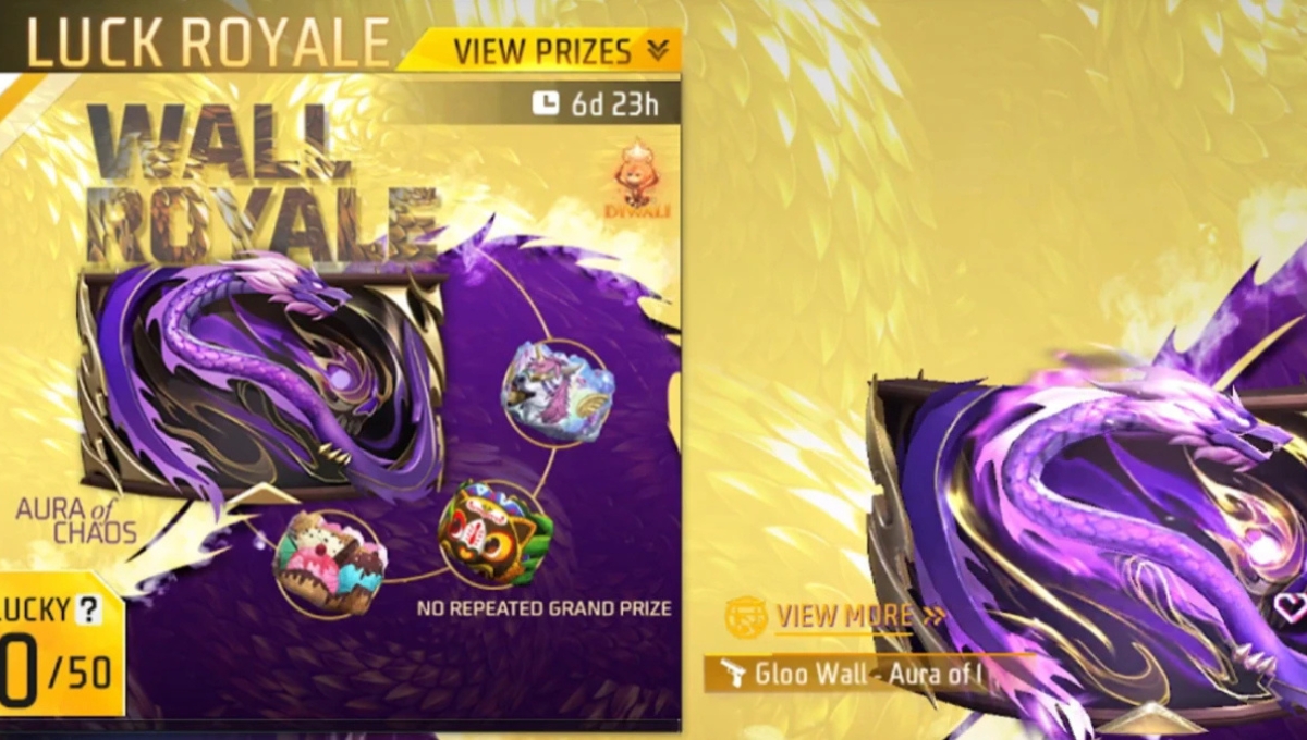 Free Fire Wall Royale Event: Now get Buried Purpledust Gloo Wall Skin and many great rewards