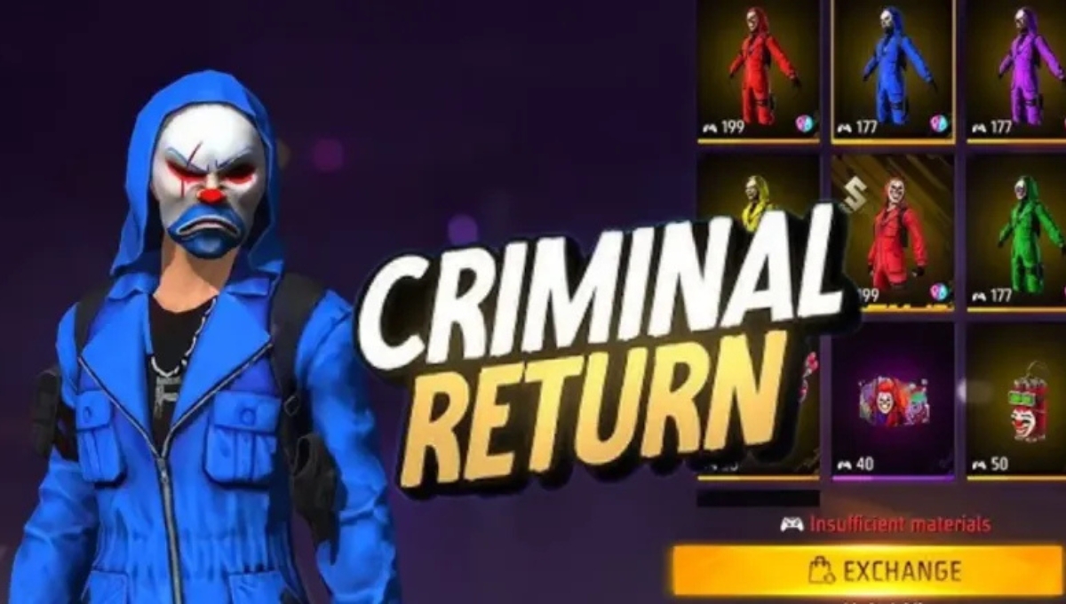 Golden Criminal Royale Event is coming to Free Fire: Get Golden Vault Glue Wall and Exclusive Rewards