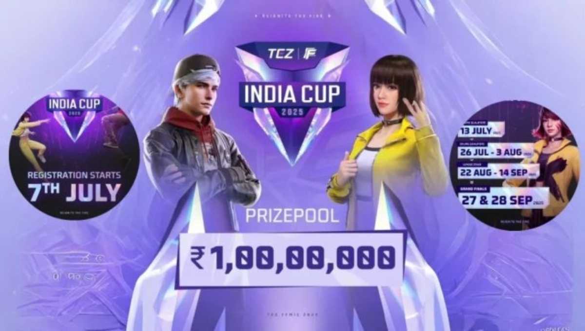 Free Fire India Cup 2025: Prize of one crore, flight of dreams