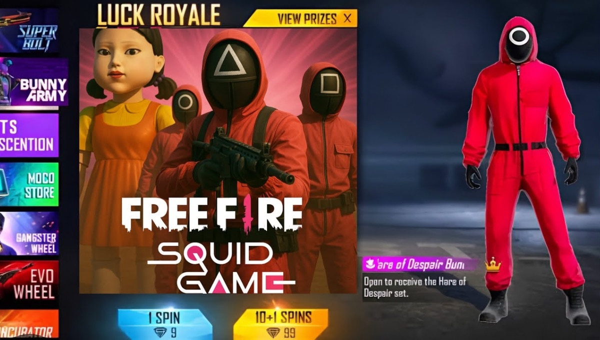 Squid Game Ring Event Free Fire: Bundle in one spin, every gamer's dream will now be fulfilled