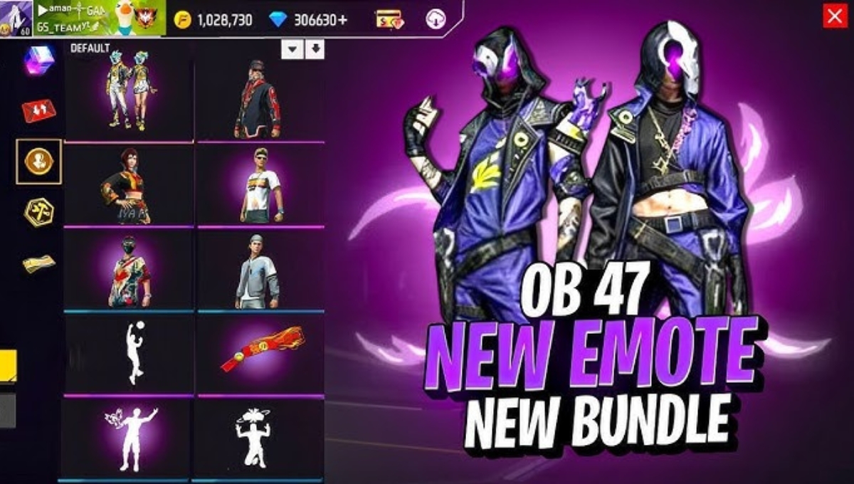 Free Fire Diamond Bundle Skins 2025: A blast of style, power and emotes in one bundle