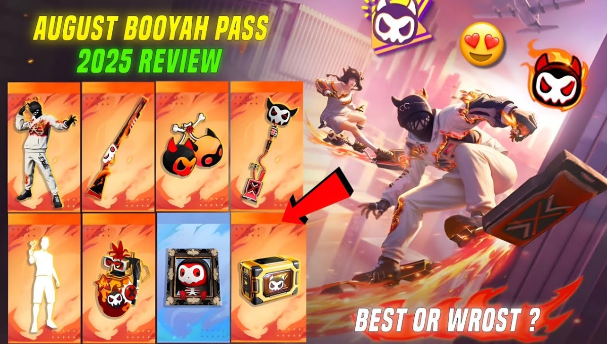Free Fire Booyah Pass August 2025: When the heart burns, the passion also increases!