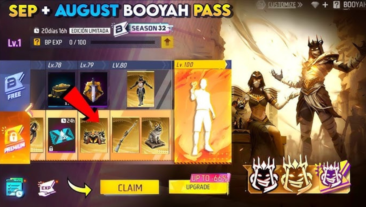 Free Fire Booyah Pass August 2025: When the heart burns, the passion also increases!