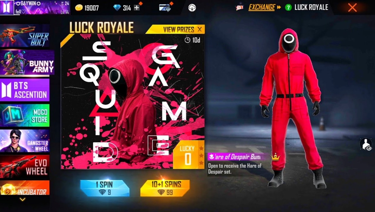Squid Game Ring Event Free Fire: Bundle in one spin, every gamer's dream will now be fulfilled