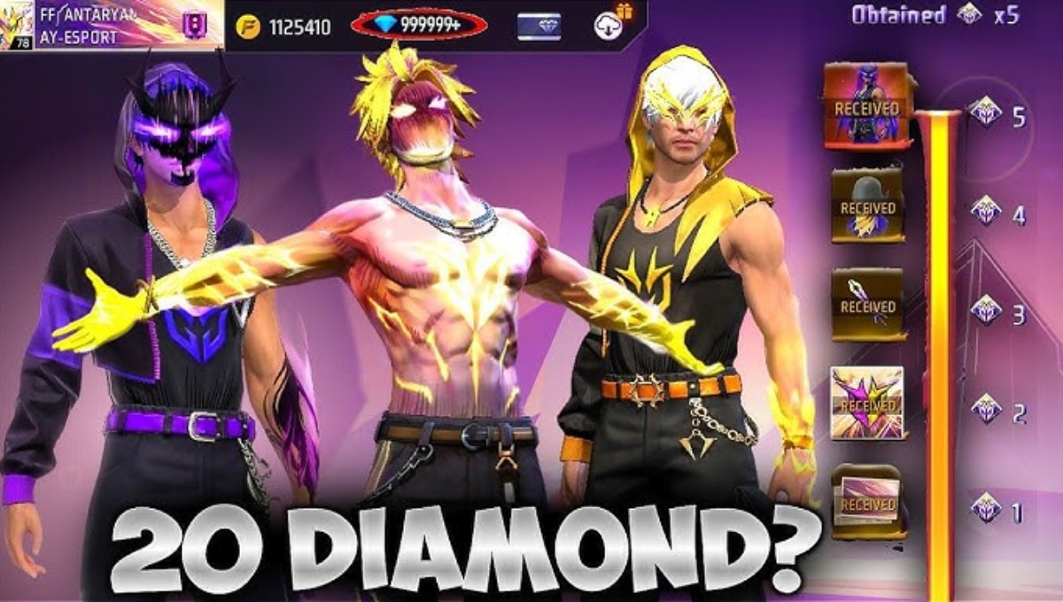 Free Fire Diamond Bundle Skins: Now you will get style, power and excitement all together